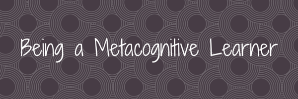 Being a Metacognitive Learner